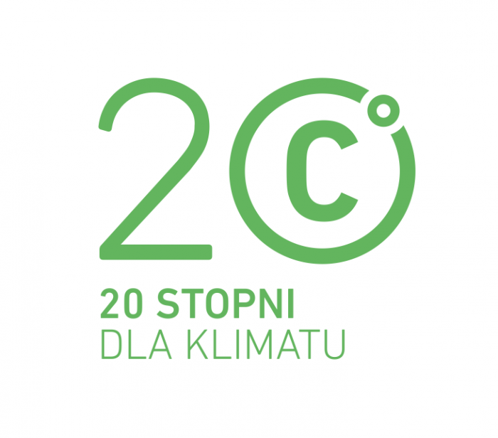 logo 20 stopni dla klimatu