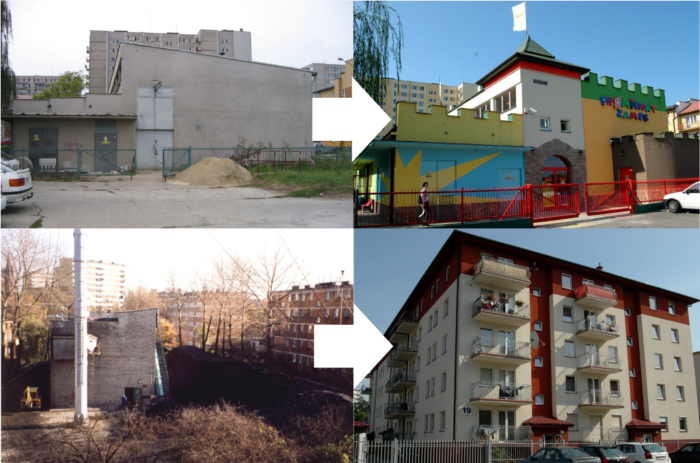 budynki przed i po modernizacji ciepłownictwa