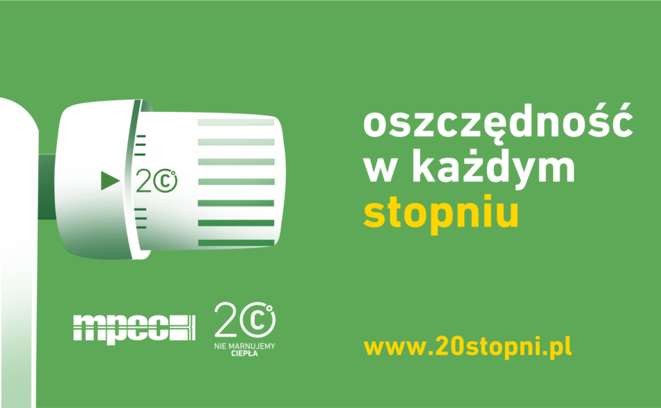 baner oszczędzaj ciepło 20 stopni