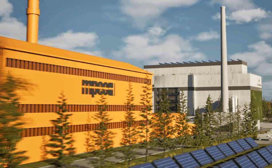 Wizualizacja EC Piaskówka i spalarni odpadów