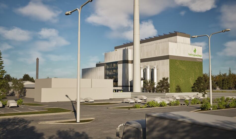 Wizualizacja koncepcji spalarni odpadów pre-RDF