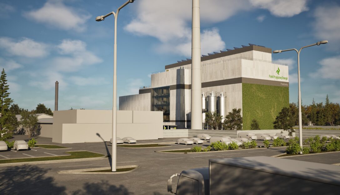 Wizualizacja koncepcji budowy spalarni pre-RDF w Tarnowie.