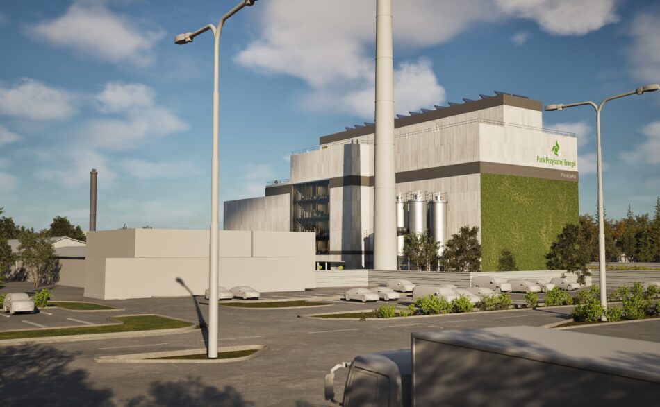 Wizualizacja koncepcji budowy spalarni pre-RDF w Tarnowie.